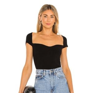 Revolve Black Rachelle Knit Top